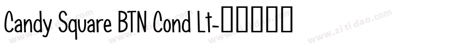 Candy Square BTN Cond Lt字体转换